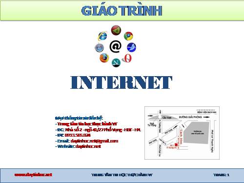 Bài giảng Internet, Google và Gmail