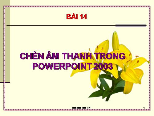 Hướng dân học  PowerPoint bài 14