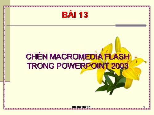 Hướng dân học  PowerPoint bài 13