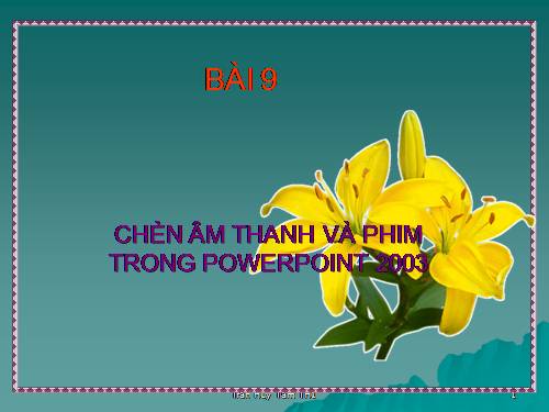 Hướng dân học  PowerPoint bài 9