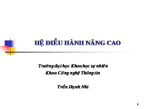 hệ điều hành nâng cao