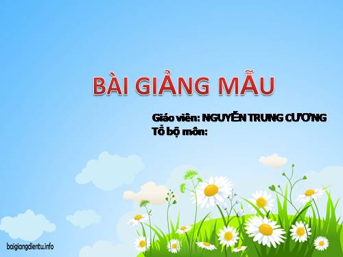 Mẫu powerpoint làm bài giảng điện tử