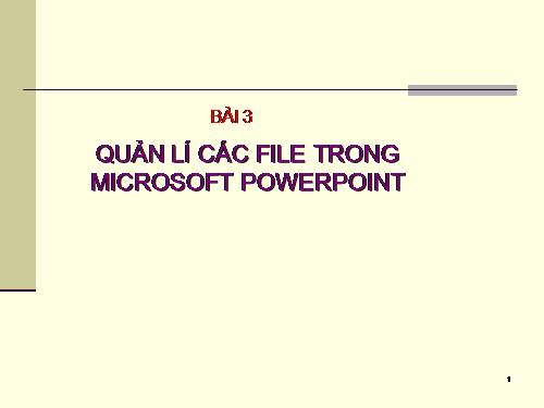 BÀI GIẢNG PP TOÀN TẬP ( BÀI 3).ppt