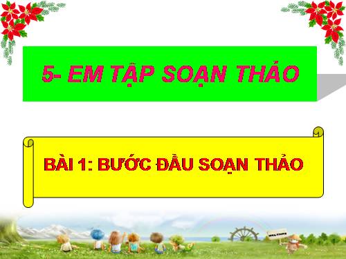 Buoc dau soan thao