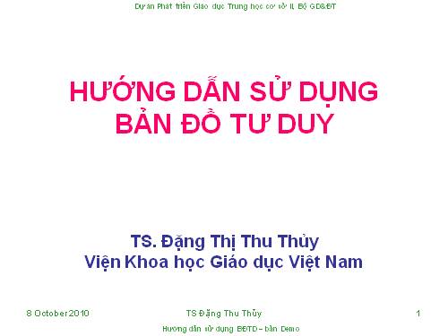 hướng dẫn sử dung bản đồ tư duy