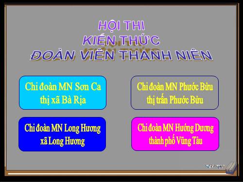 Bài PPT mẫu cho các cuộc hội thi