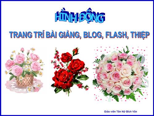 Hinh dong trang tri bai giang blog flash thiep