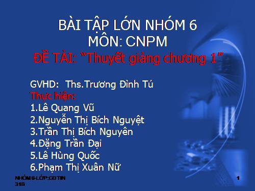 Công nghệ phần mềm