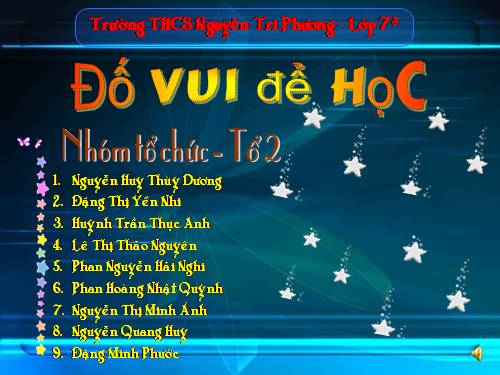 dố vui để học