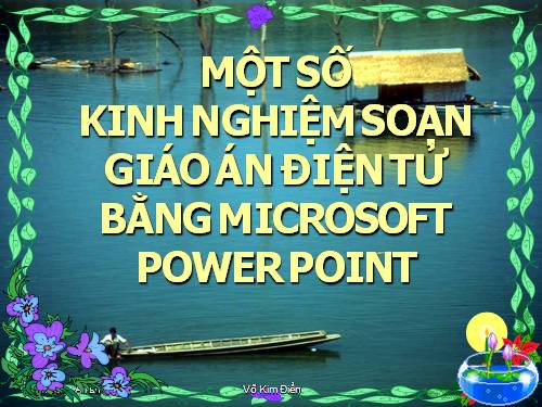 Kinh nghiệm Power point