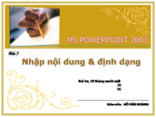 Hướng dẫn sử dụng Powerpoint 2003