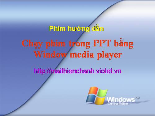 Chèn phim cho PPT bằng Window media player