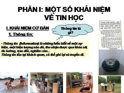 Một số khái niệm tin học