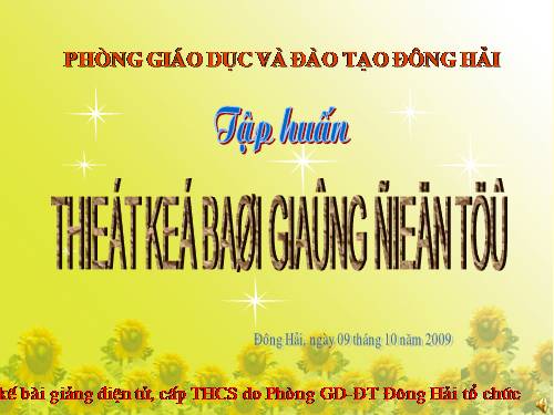 TẬP HUẤN GIÁO ÁN ĐIỆN TỬ