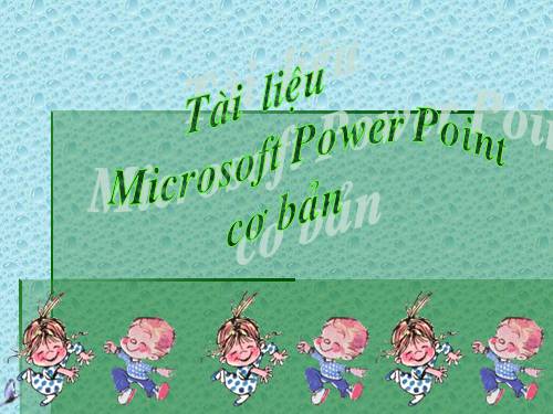 Căn bản Powerpoint