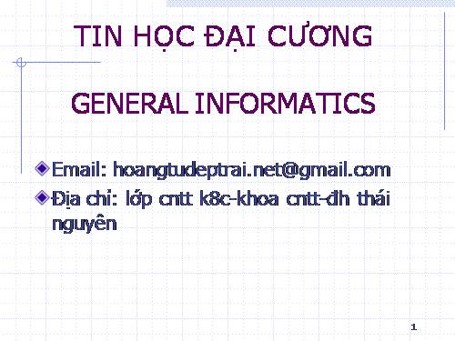 tin đại cương