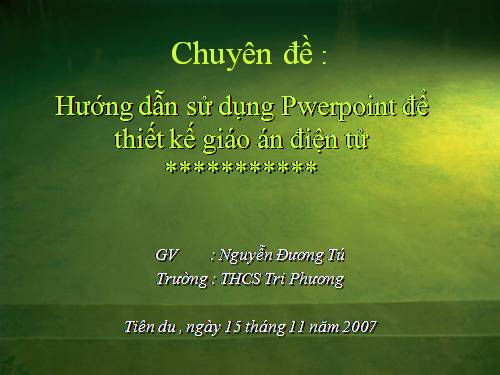 HD sử dung Powerpoint