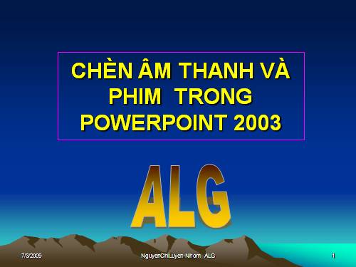 Chèn âm thanh trong Powerpoint