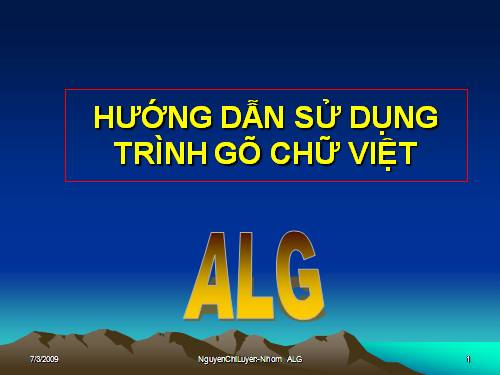 HD sử dụng Vietkey