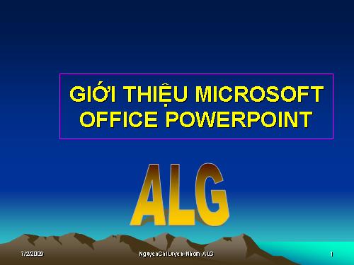 HD sử dụng Powerpoint