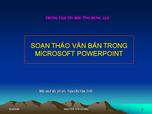 HD soạn trên Powerpoint