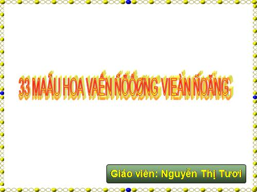 Hoa văn đường viền động trang trí