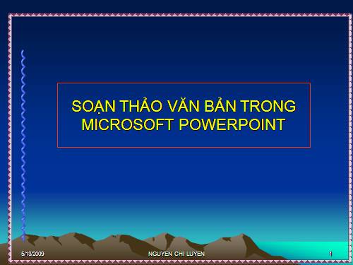 Hướng dẫn soạn giáo án điện tử