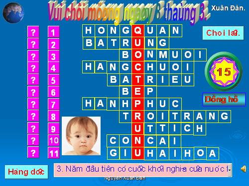 Phần mềm Thiết kế trò chơi ô chữ