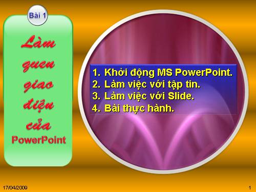 Làm quen với PowerPoint 2003