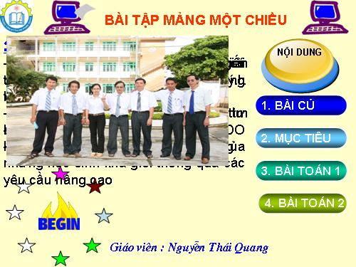 BAI TAP MANG MOT CHIEU