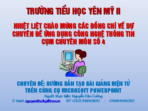 Hướng dẫn soạn giáo án điện tử