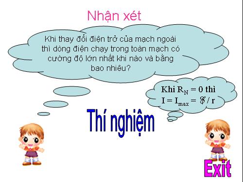 Định luật ôm cho toàn mạch(CB)