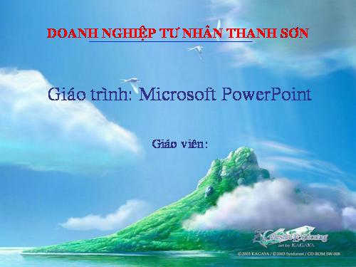 Giáo trinh PowerPoint