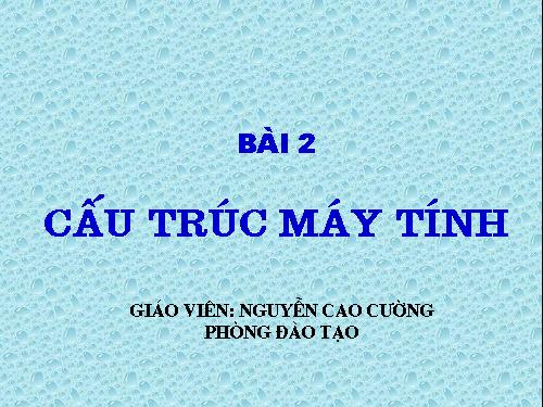 Cấu trúc máy tính