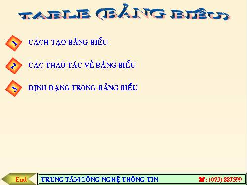 Bài 8_Tạo bảng biểu trong word