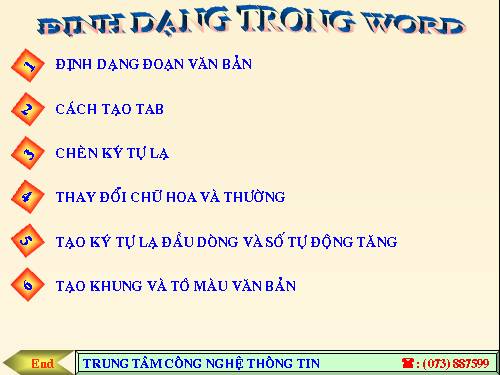 Bai 7_Đinh dang trong word