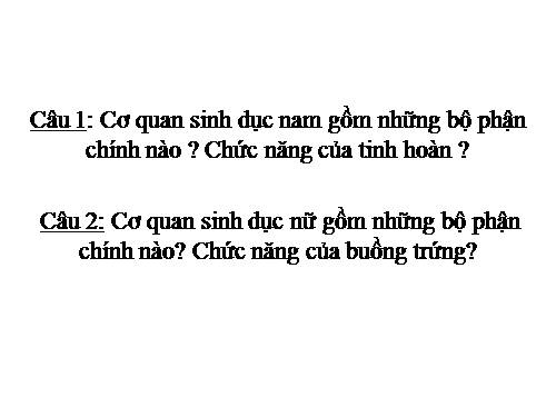 Bài 62. Thụ tinh, thụ thai và phát triển của thai