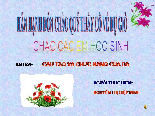 Bài 41. Cấu tạo và chức năng của da