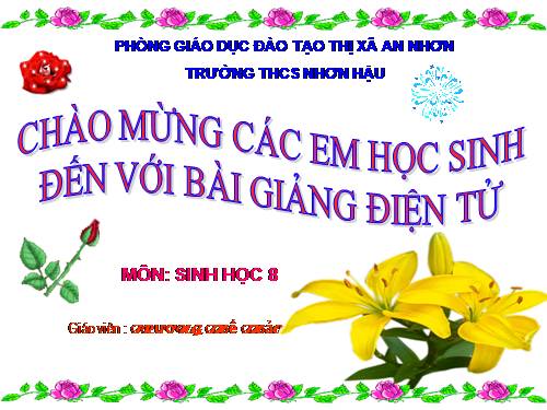 Sinh học 8. Bài 1. Bài mở đầu