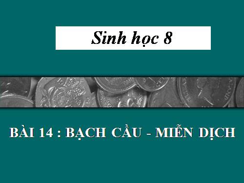 Bài 14. Bạch cầu- Miễn dịch