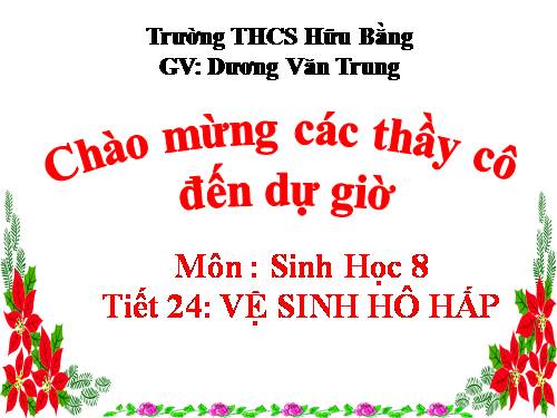 Bài 22. Vệ sinh hô hấp