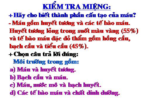 Bài 14. Bạch cầu- Miễn dịch