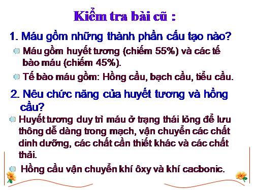 Bài 14. Bạch cầu- Miễn dịch