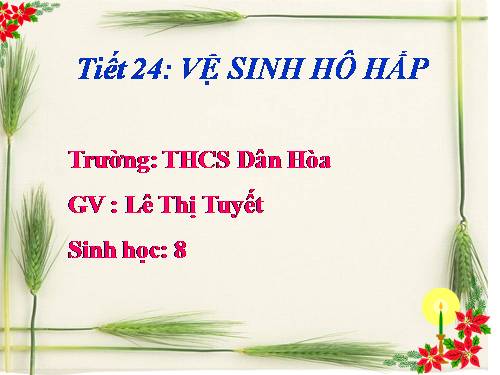 Bài 22. Vệ sinh hô hấp