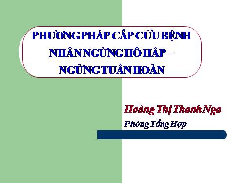 Phương pháp hô hấp nhân tạo