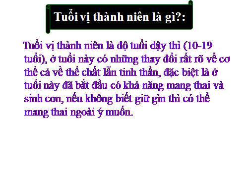 Bài 63. Cơ sở khoa học của các biện pháp tránh thai