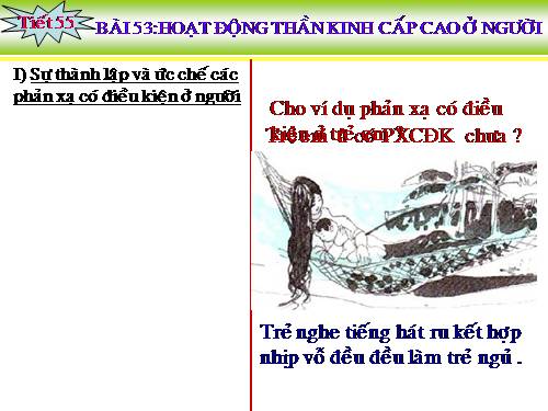 Bài 53. Hoạt động thần kinh cấp cao ở người