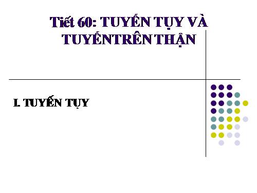 Bài 57. Tuyến tụy và tuyến trên thận