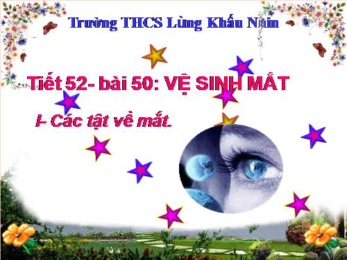 Bài 50 Vệ sinh mắt