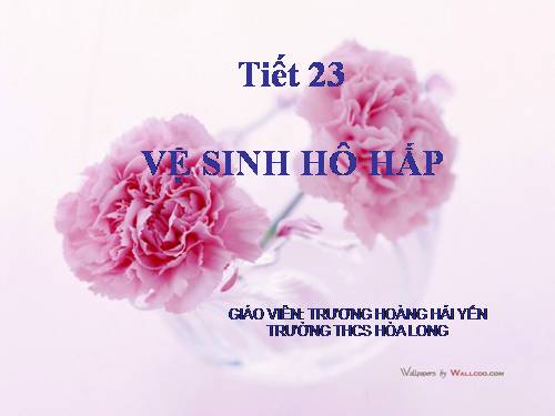 Bài 22. Vệ sinh hô hấp